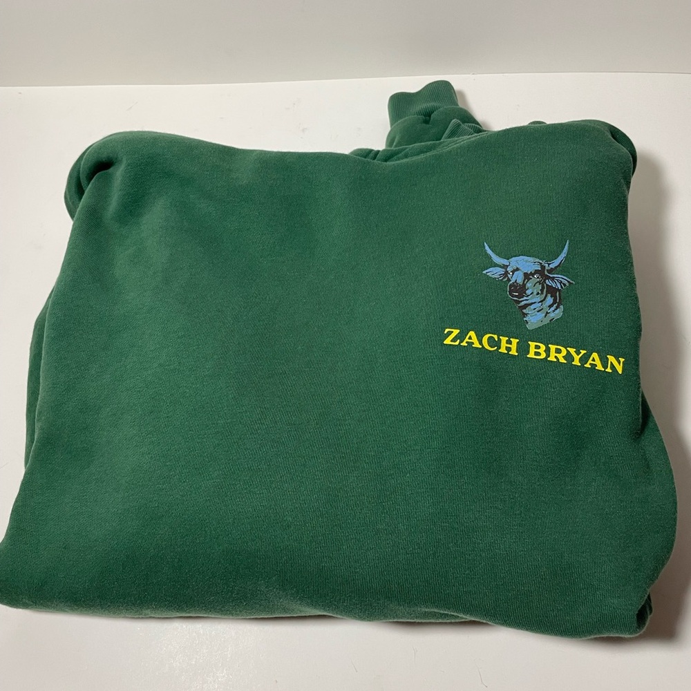 Zach Bryan Hoodie Mens Medium Burn Burn Burn 2023 Tour Official Merch 2 Sided